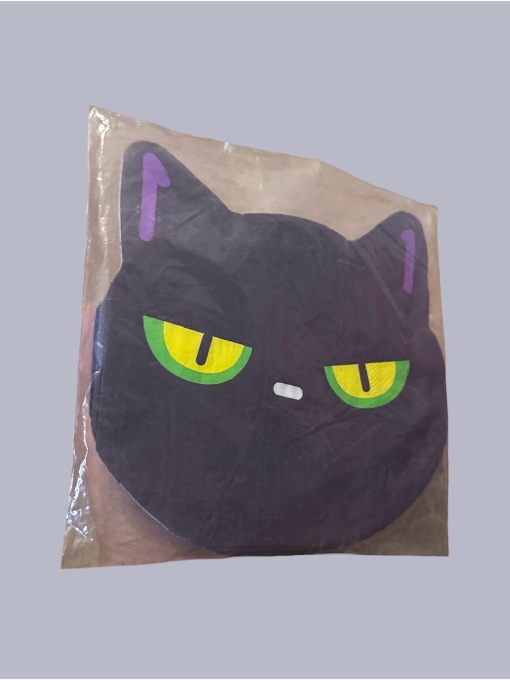 Halloween Black Cat napkins.